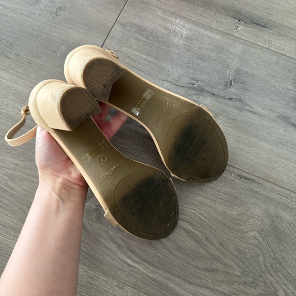 ❄️BF SALE❄️ Dream Pairs Nude Cream Strappy Block Heel Sandals - Picture 6 of 7
